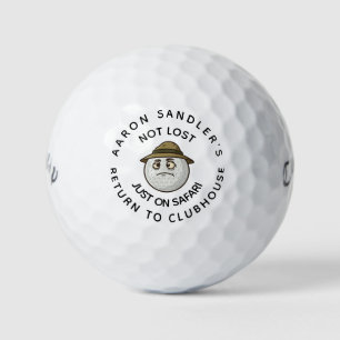 Pelotas De Golf Personalizado Su Nombre No Perdido Sólo En Safari