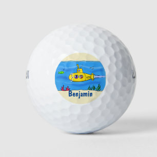 Pelotas De Golf Personalizado submarino feliz