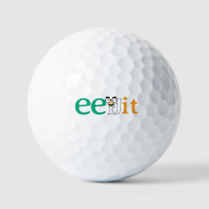 Pelotas De Golf Personalizado Texto Eejit Irlanda Color de la band