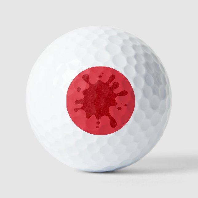 Pelotas De Golf Personalizado Tomate Red Splash  Golf Ball (Anverso)