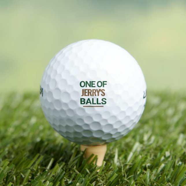 Pelotas De Golf Personalizado Uno De Nombre (Camiseta in situ)
