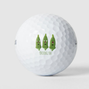 Pelotas De Golf Personalizado vegetal de okra cantante