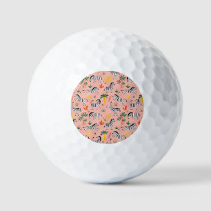 Pelotas De Golf Personalizado Zebras Gracioso Patrón sin Marea