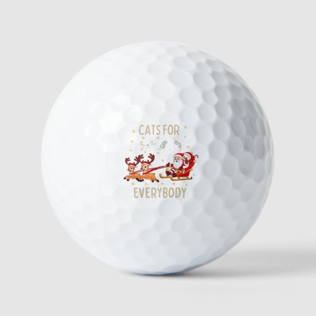 Pelotas De Golf Personalizar Este diseño: Gatos para todos (Anverso)