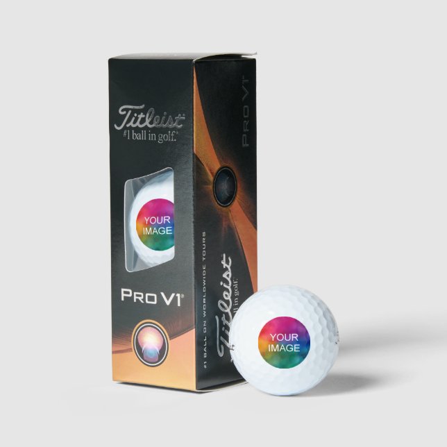 Pelotas De Golf Personalizar Photo Image Titleist 2023 Pro V1 3 Pa (Embalaje)