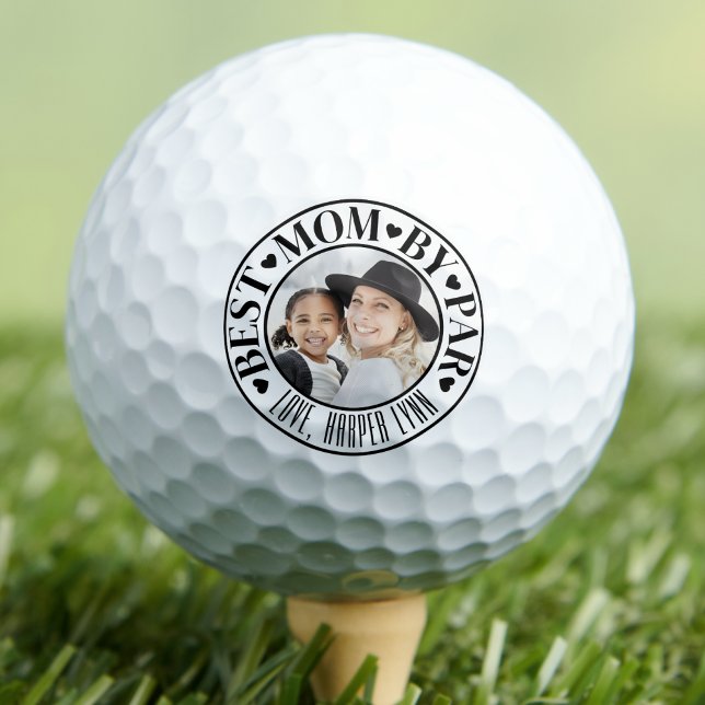 Pelotas De Golf Personalized Best Mom Photo Golf Balls (Personalized Best Mom Photo Golf Balls)