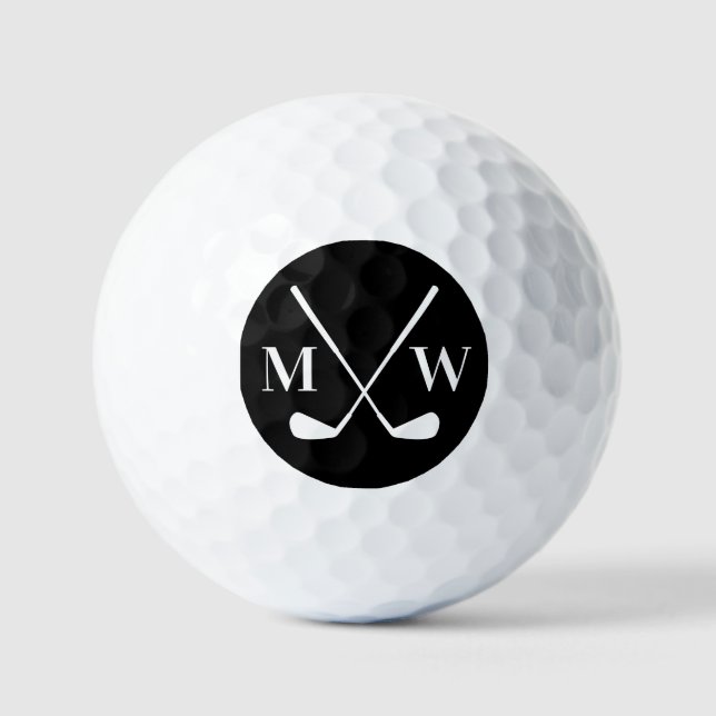Pelotas De Golf Personalized Initial Monogram (Anverso)