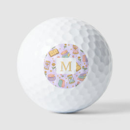 Pelotas De Golf Personalized Magic Books Girl School Purple