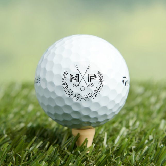 Pelotas De Golf Personalized Monogram (Camiseta in situ)