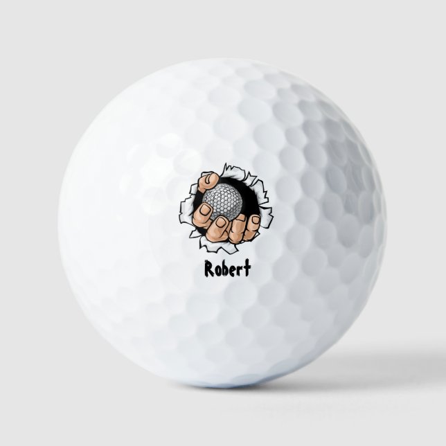 Pelotas De Golf Personalized name Funny  (Anverso)