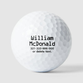 Pelotas De Golf Personalized Name Golf Balls Template SCI-FI 4