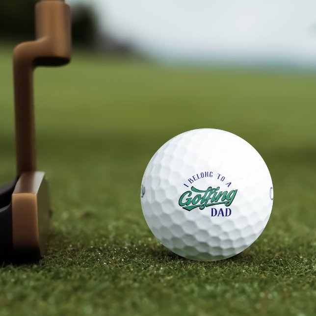 Pelotas De Golf Pertenezco a un Golfing Dad Name Golf Balls (Subido por el creador)