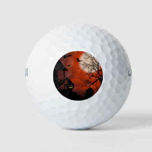 Pelotas De Golf Pesadilla de la luna sangrienta de Halloween