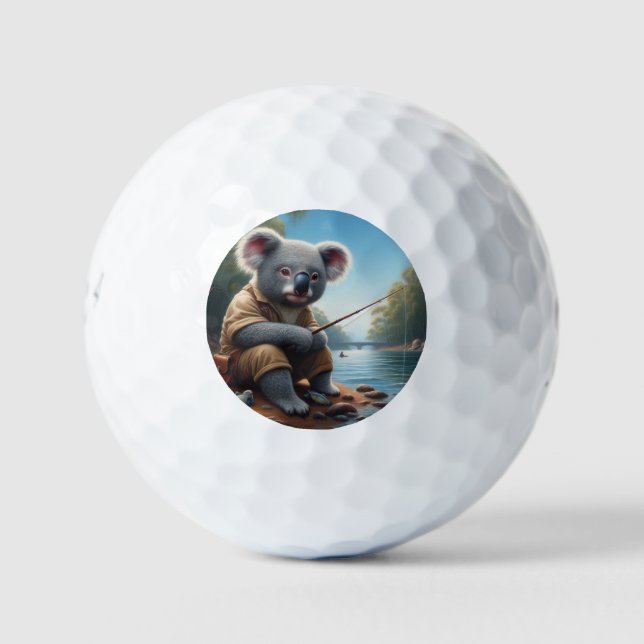 Pelotas De Golf Pesca de Koala (Anverso)