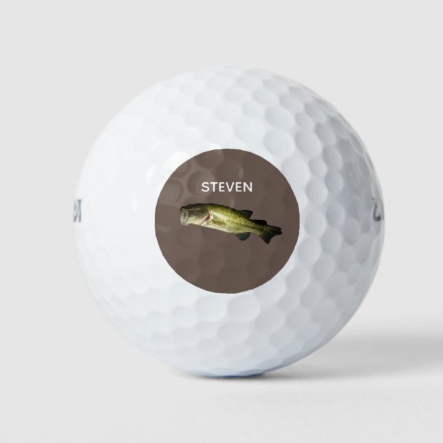 Pelotas De Golf Pesca moderna con base personalizada (Anverso)