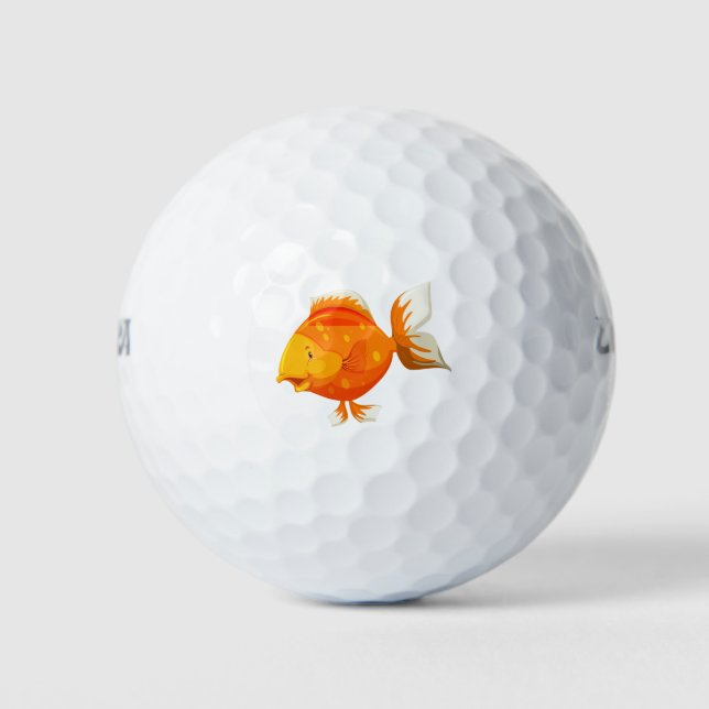 Pelotas De Golf Pescado dorado (Anverso)