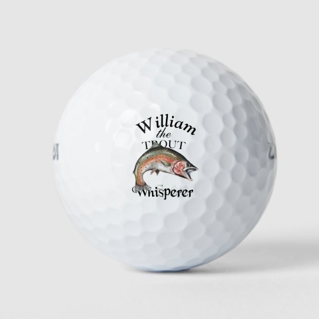Pelotas De Golf Pescador de trucos personalizados (Anverso)
