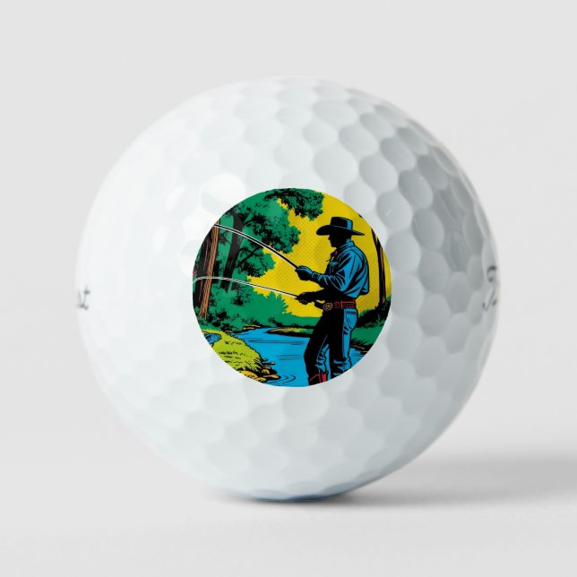 Pelotas De Golf Pescador en Riverbank (Anverso)