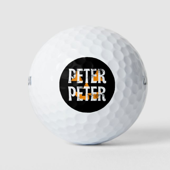 Pelotas De Golf Peter Peter Fall Season Pumpkin (Anverso)