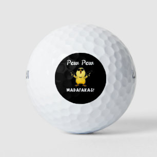 Pelotas De Golf Pew Pew Madafakas, gracioso regalo de polluelo