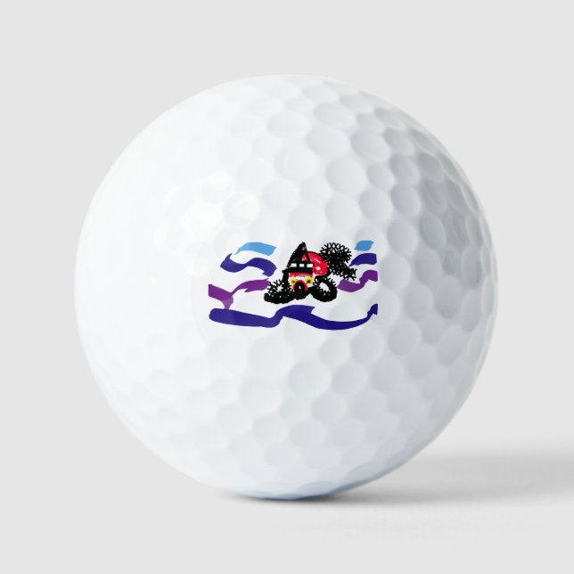 Pelotas De Golf Pez koi alegría (Anverso)