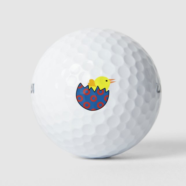 Pelotas De Golf Phish Chick Fishman Donut Design (Anverso)