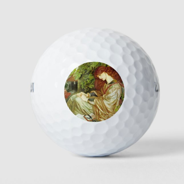 Pelotas De Golf Pia De' Tolomei (Hermosa Mujer Italiana) (Anverso)