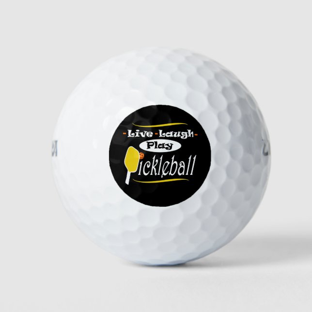 Pelotas De Golf Pickleball Gift Live Laurel Play Pickle Ball (Anverso)