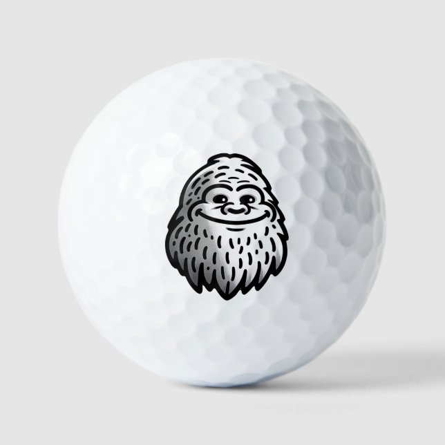 Pelotas De Golf Pie gigante sonriente - Vista Sasquatch (Anverso)