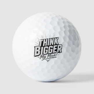 Pelotas De Golf Piensa en Grande – Diseño de Mentalidad de Crecimi