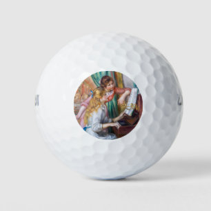 Pelotas De Golf Pierre Auguste Renoir - Jóvenes Chicas en el piano
