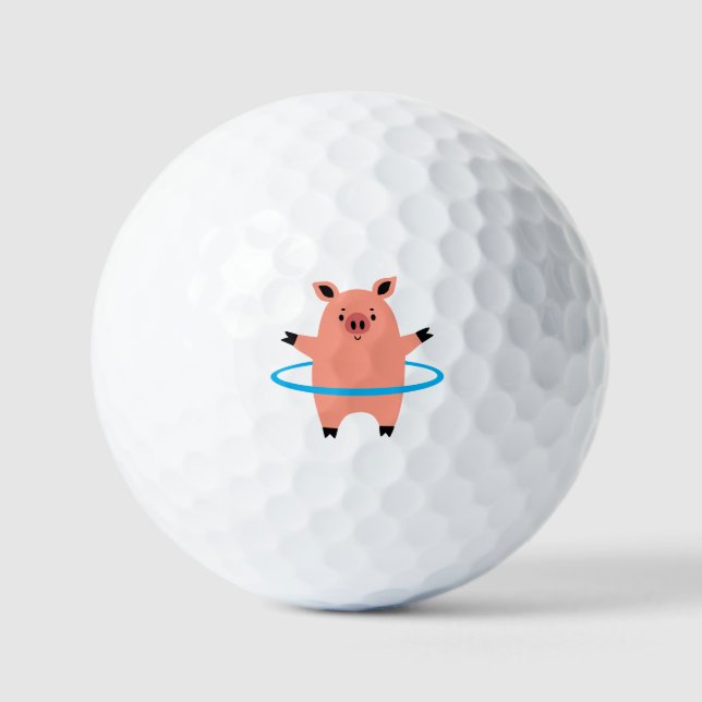Pelotas De Golf Pig Hula Hoop (Anverso)