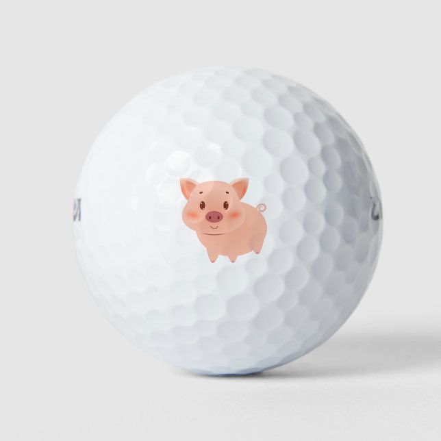 Pelotas De Golf Piggy Cute (Anverso)