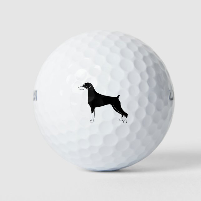 Pelotas De Golf Pila de oreja natural Doberman (Anverso)
