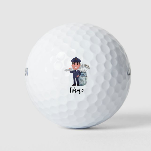 Pelotas De Golf Piloto con nombre (Anverso)