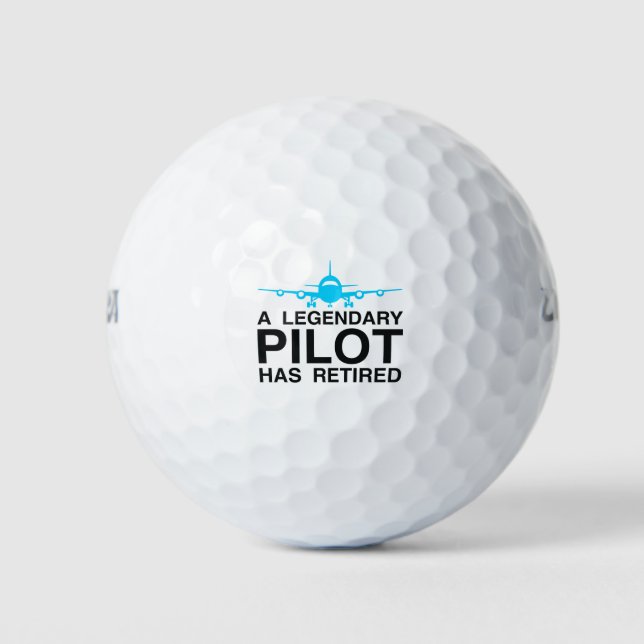 Pelotas De Golf Piloto legendario retirado (Anverso)