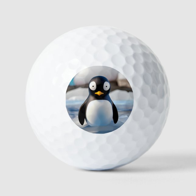 Pelotas De Golf Pingüino (Anverso)