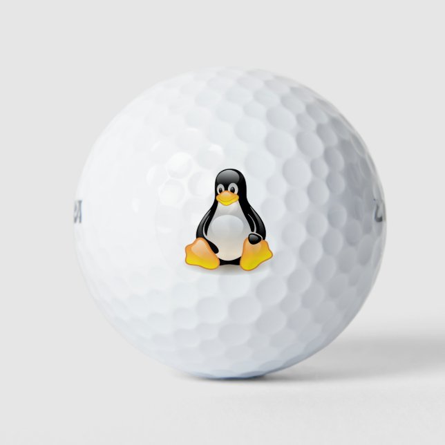 Pelotas De Golf Pingüino cutáneo (Anverso)