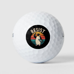 Pelotas De Golf Pingüino Divertido Resiste Protesta Contra Arancel