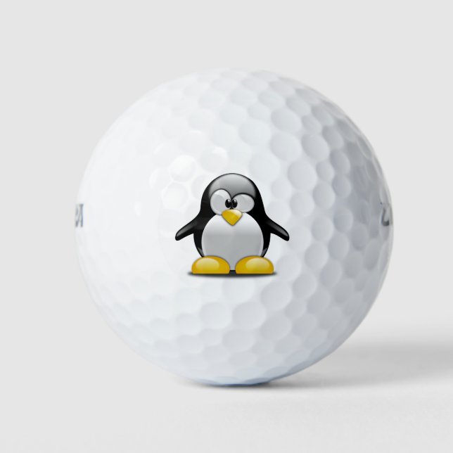 Pelotas De Golf Pingüino, lindo (Anverso)