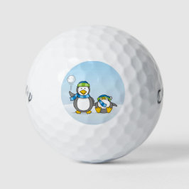 Pelotas De Golf Pingüinos de Snowballing