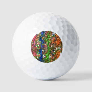 Pelotas De Golf Pink, Blue, Green, Orange, Marble Artwork