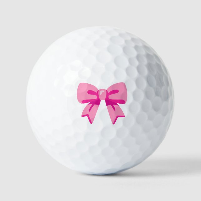 Pelotas De Golf Pink Bow (Anverso)