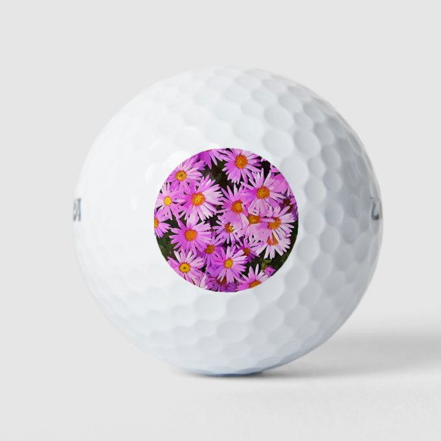 PELOTAS DE GOLF PINK DAISIES (Anverso)
