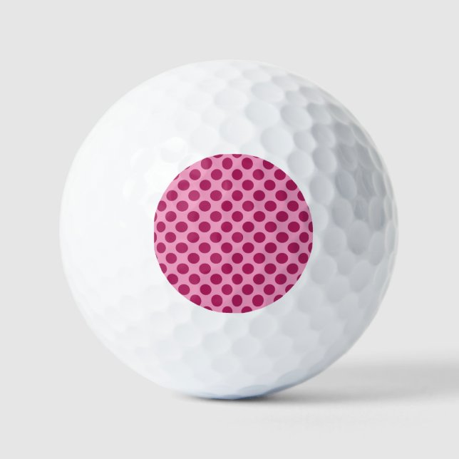 Pelotas De Golf Pink dots pattern (Anverso)