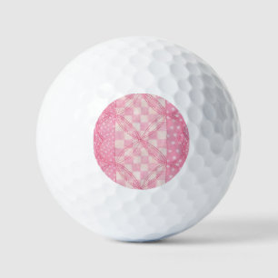 Pelotas De Golf PINK HEART QUILT Golf Balls
