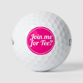 Pelotas De Golf Pink Lady Golfer Funny Golf Pun Typografía