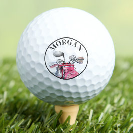 Pelotas De Golf Pink Monogram