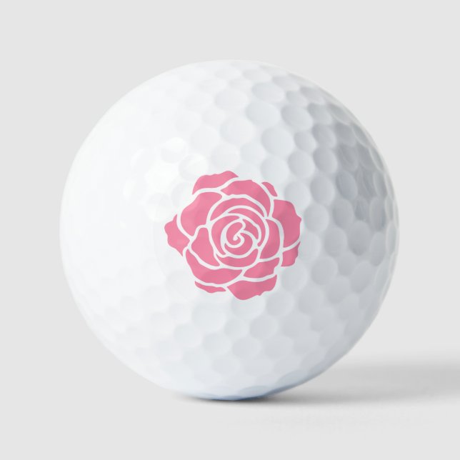 Pelotas De Golf Pink Rose Golf Balls (Anverso)