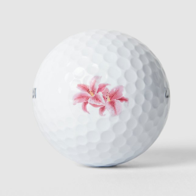 Pelotas De Golf Pink Stargazer Lilies (Anverso)